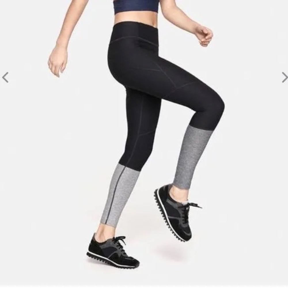 NWT dipped warmup leggings - 7/8 length, size Small, original ash/dove color way - Picture 3 of 4
